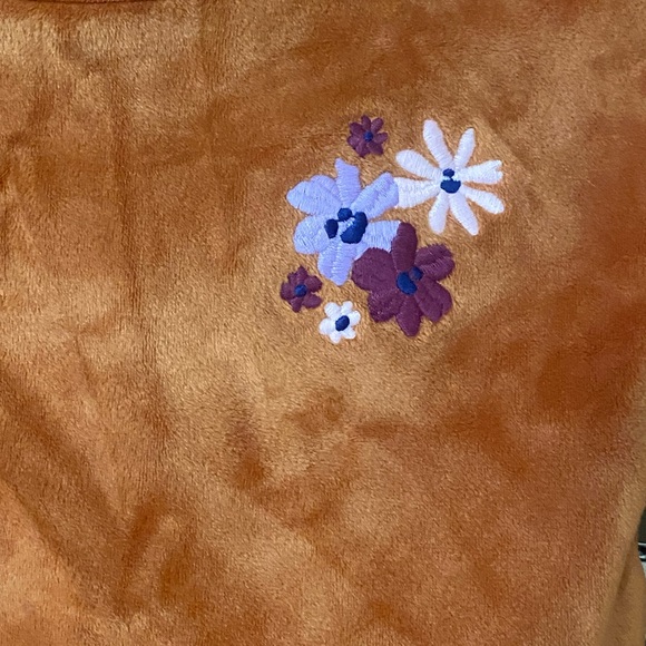 0-3m CAT & JACK Rust Orange Velour Outfit set - Picture 10 of 11